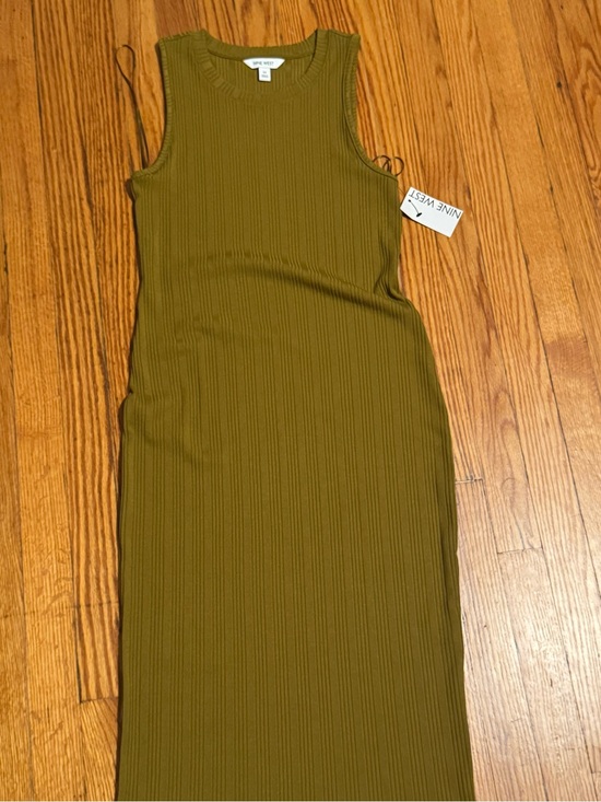 Nine West Dresses & Skirts - Nine West Olive Ribbed Tank Dress Size Medium